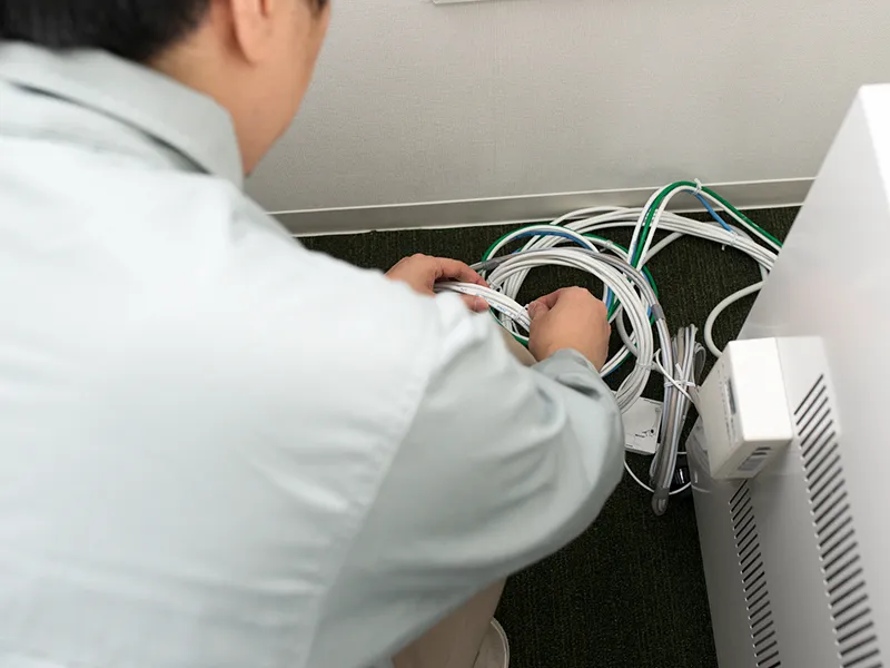 NTT担当者との現地連携